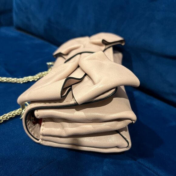 Valentino Pink Leather Bow Mini Flap Bag - Picture 13 of 15